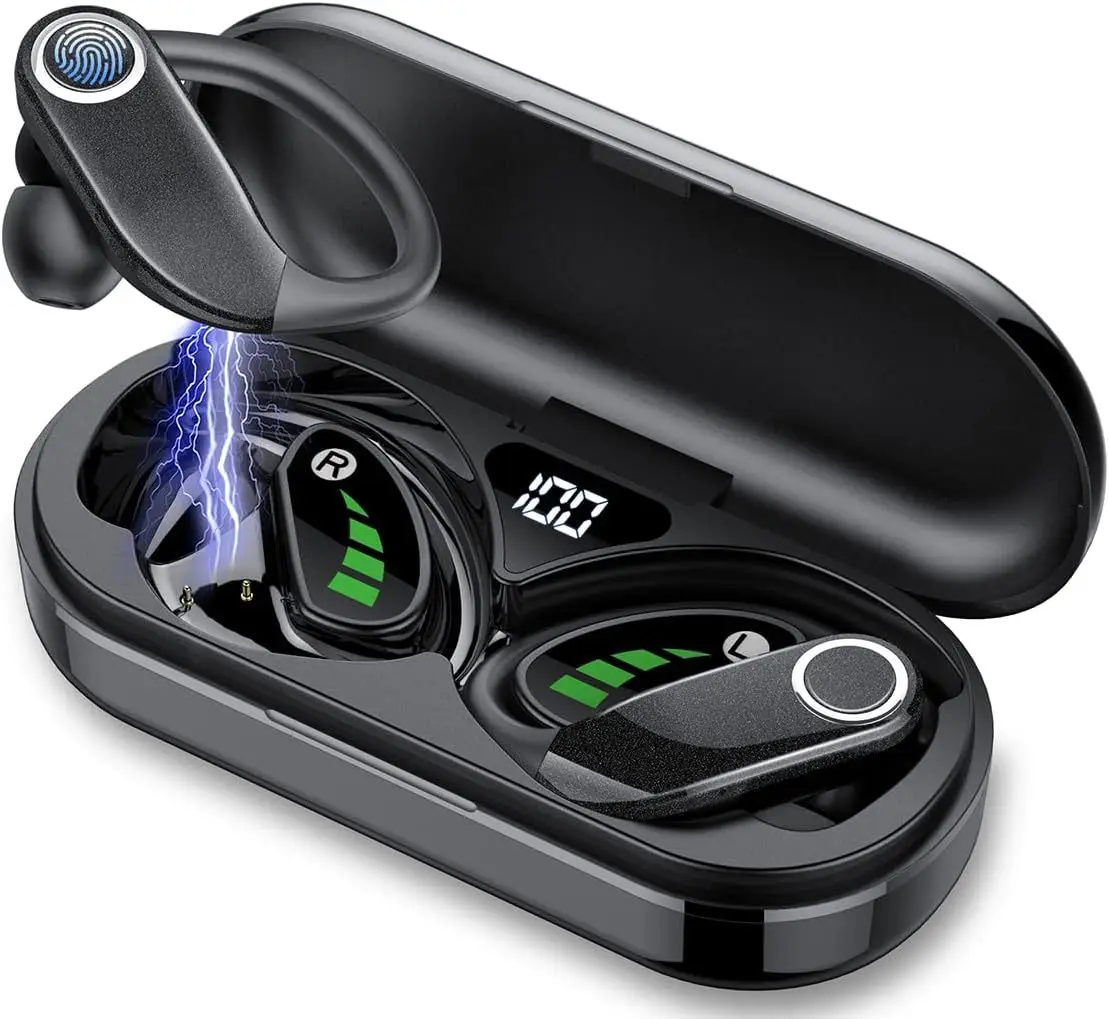 for ZTE Nubia Z70 Ultra Z60S Pro Z50S Wireless Bluetooth headset hanging ear digital display hanging sports headphones open men