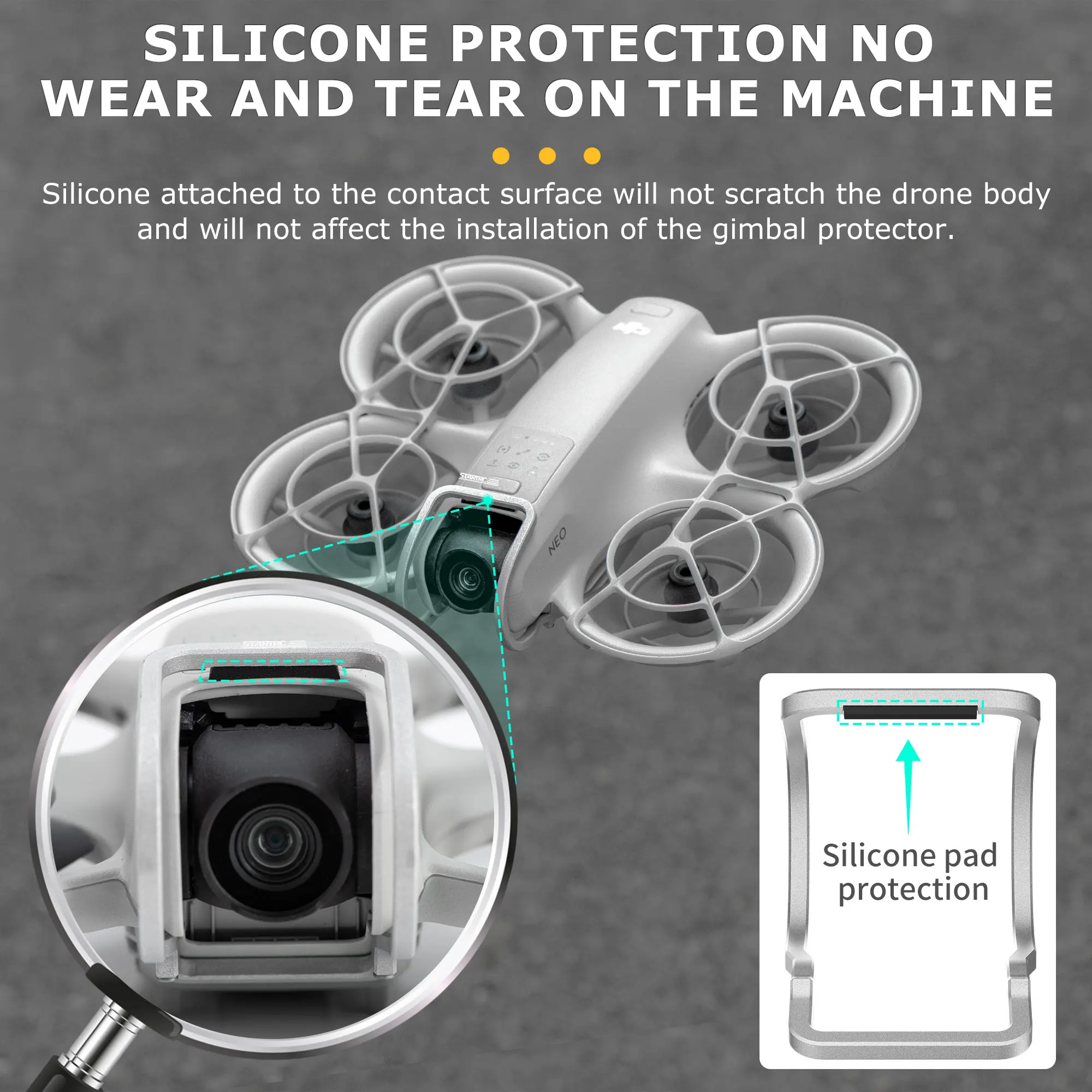 STARTRC is suitable for DJI NEO drone gimbal anti-collision metal protection bar lightweight accessories - Image 4