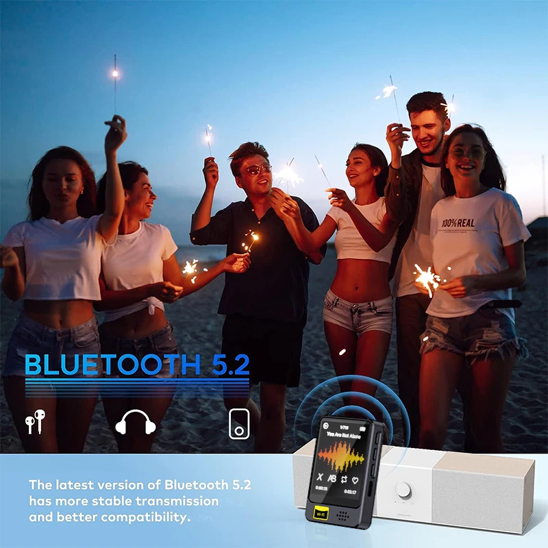 1.8inch Touch Screen MP3 Music Player Portable HIFI MP4 Video Playback Bluetooth 5.2 Speaker for E-book FM Radio Recorder E-Book - Image 6