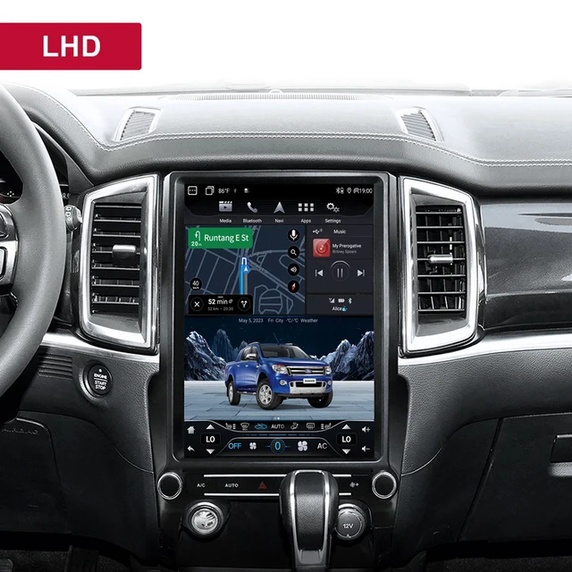 12.1" Touch screen Android 13 Car stereo FOR Ford Ranger Everest 2016-2021 Car Radio GPS Navigation multimedia player head unit - Image 5