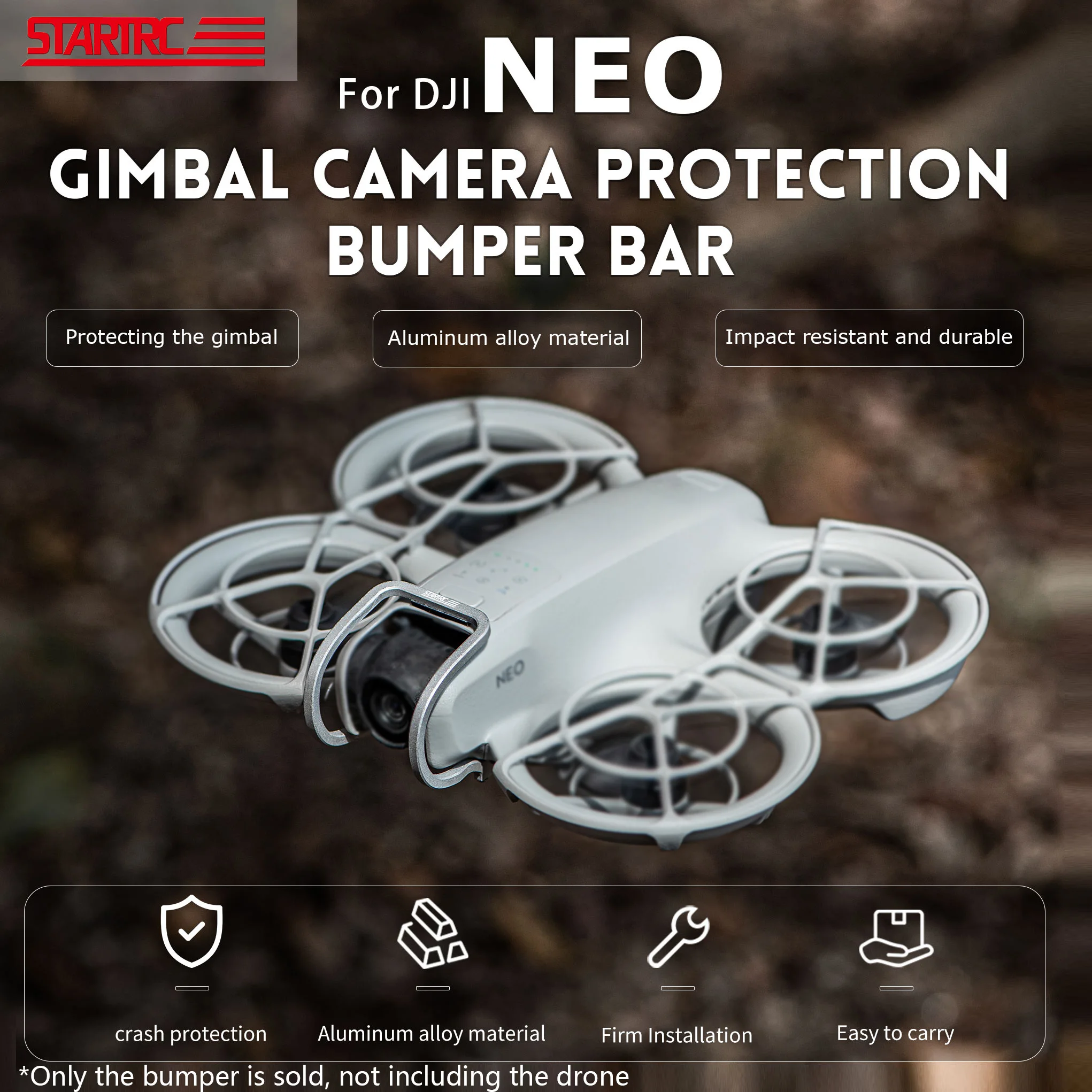 STARTRC is suitable for DJI NEO drone gimbal anti-collision metal protection bar lightweight accessories - Image 2