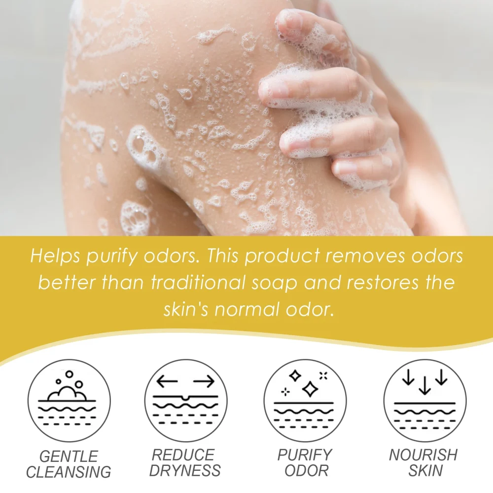 Oceaura Coconut Vanilla Body Wash Gel Lasting Fragrance Deep Cleaning Dirt Nourishing Moisturizing Skin Remove Odor Body Shampoo - Image 2