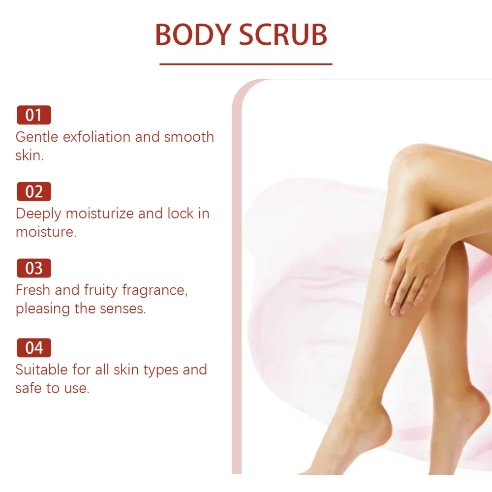 Eelhoe 120g Sugar Body Exfoliating Scrub Cleaning Skin Oil Control Remove Dead Skin Repair Rough Nourishing Smooth Skin Scrub - Image 5