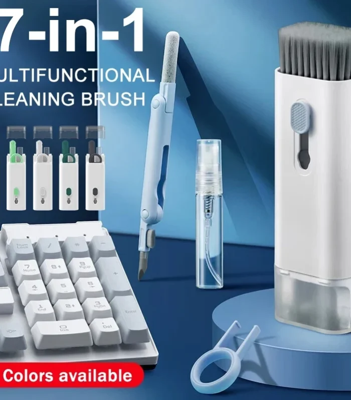 7 in 1 Computer Keyboard Cleaner Brush Kit Earphone Cleaning Pen For Headset Keyboard Cleaning Tools Cleaner Keycap Puller Kit