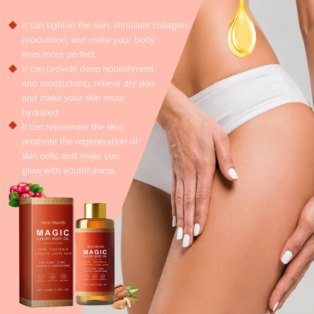 Tightening Body Oil Lifting Firming Lighten Fine Lines Improve Sagging Skin Dullness Brightening Moisturizing Nourish Skin Care - Image 3
