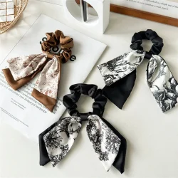 New Chinese Style Rabbit Ear Headband High Elasticity Braided Hair Accessories Ponytail Headpiece Girl Hair Accessoires Hair Tie