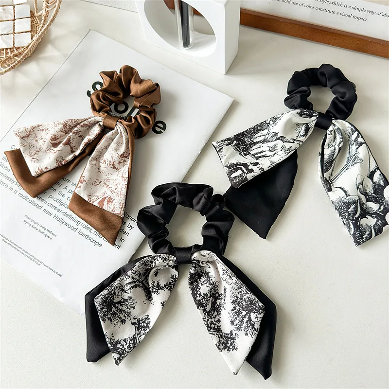 New Chinese Style Rabbit Ear Headband High Elasticity Braided Hair Accessories Ponytail Headpiece Girl Hair Accessoires Hair Tie