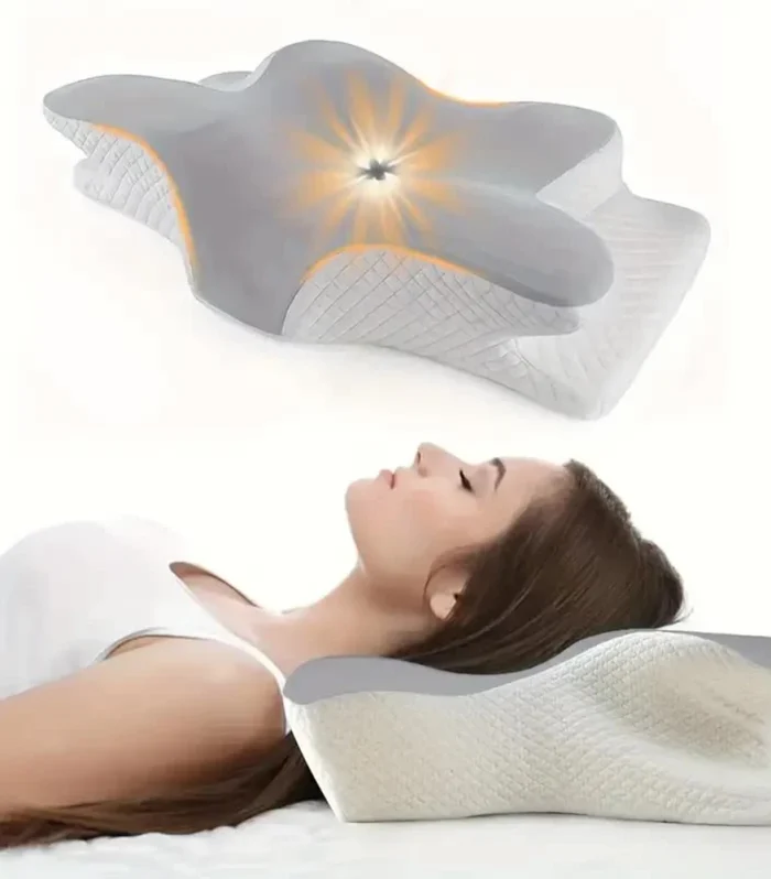 Memory Foam Pillows Butterfly Shaped Relaxing Cervical Slow Rebound Neck Pillow Pain Relief Sleeping Orthopedic Pillow Beding