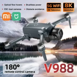 Xiaomi Mijia NEW V988 Drone 5.6-inch large screen remote control 8K Professional HD camera 5G WIFI Brushless RC Quadcopter Dron