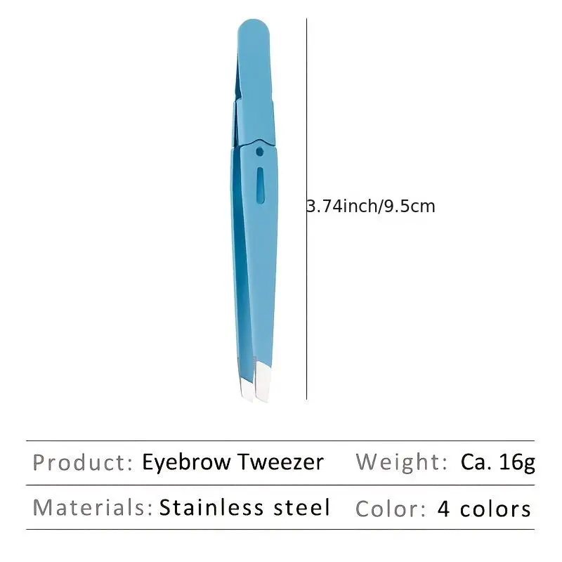 Eyebrow Tweezer Colorful Hair Beauty Fine Hairs Puller Stainless Steel Slanted Eye Brow Clips Removal Makeup Tools - Image 4