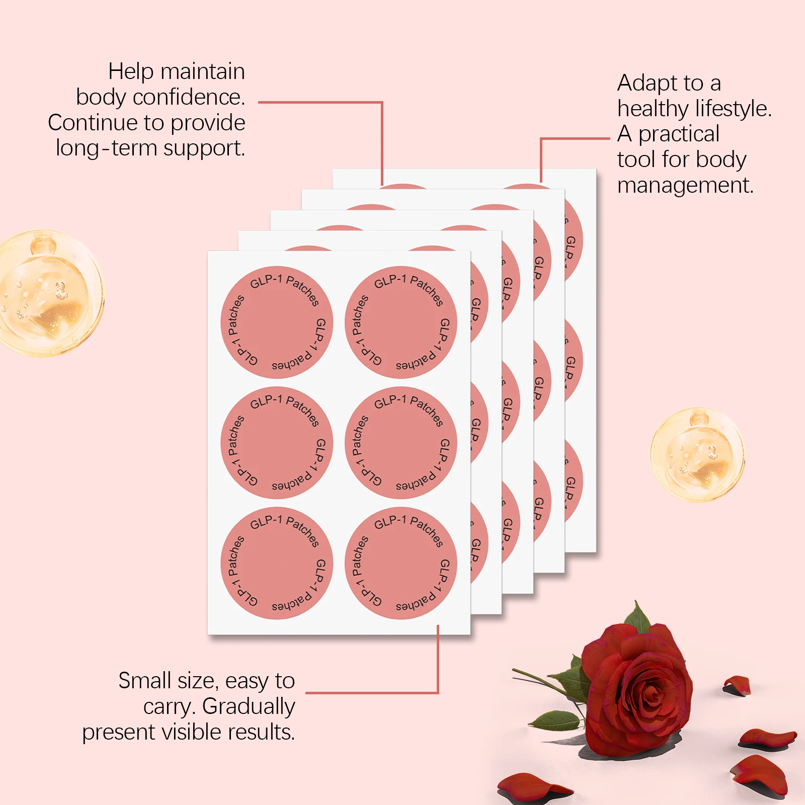 Body Shaping GLP-1 Patches Fat Burning Improve Stomach Belly Tighten Control Weigh Management Slimming Management Stickers Tools - Image 4