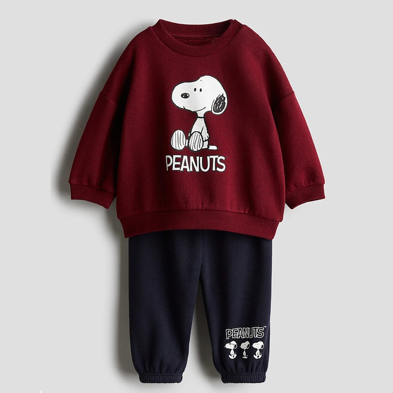 Mickey Mouse Sweatshirt+Pants Two Piece Set Spring Autumn Wear New Long Sleeve Outfits Outer Wear Cute Hoodies Trousers Suits - Image 3