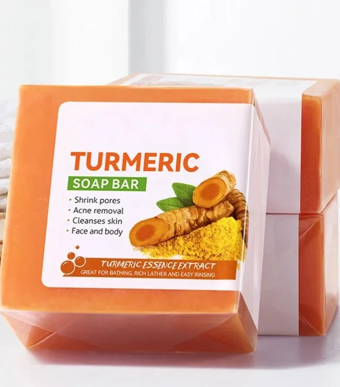 Hand Made Turmeric Soap Body Cleaning Lightening Dark Underarm Leg Body Cleansers Brightening Face Soap Tender Skin Care Beauty
