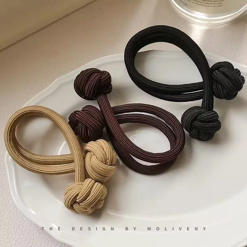 Simplicity Stretch Rubber Hair Ties for Women High elasticity Fashion Girl Head Rope Scrunchie Hair Accessories - Image 2