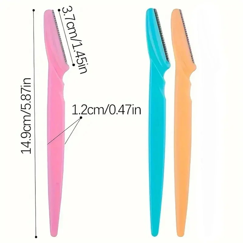 12pcs Eyebrow Razors Kit Facial Eye Brow Trimmer Multifunction Facial Hair Removal Tool with Container Safety Beauty - Image 2
