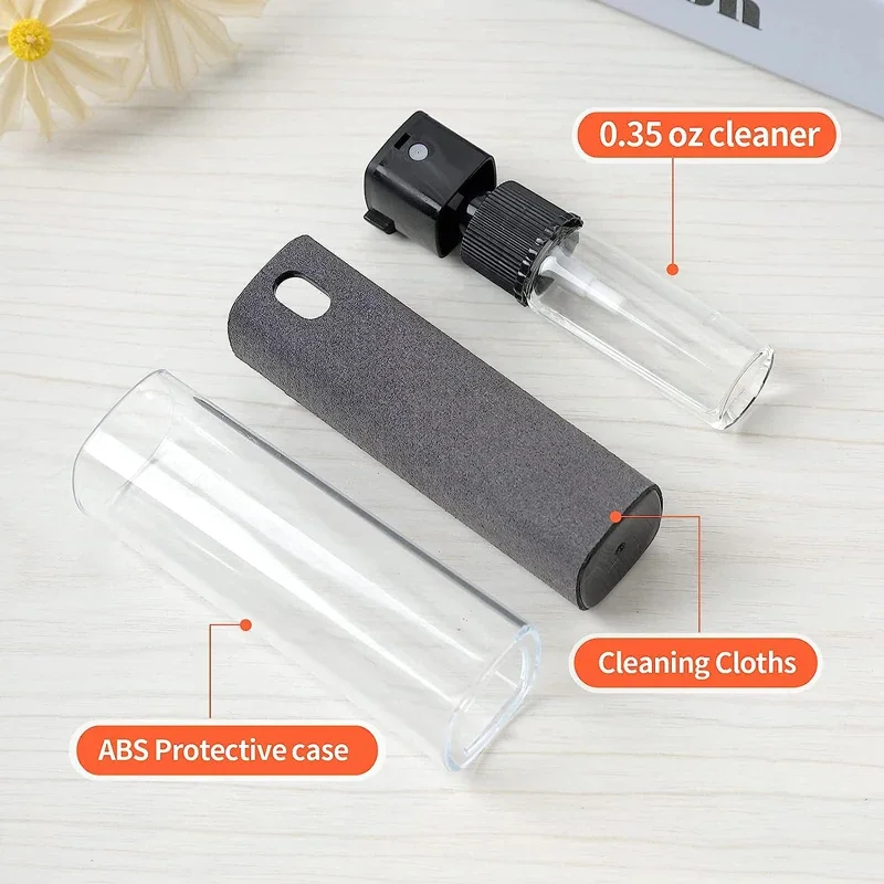 2 in 1 Microfiber Screen Cleaner Spray Bottle Mobile Phone Tablet Computer Microfiber Cloth Cleaning Wipes For iPhone Samsung Mi - Image 5