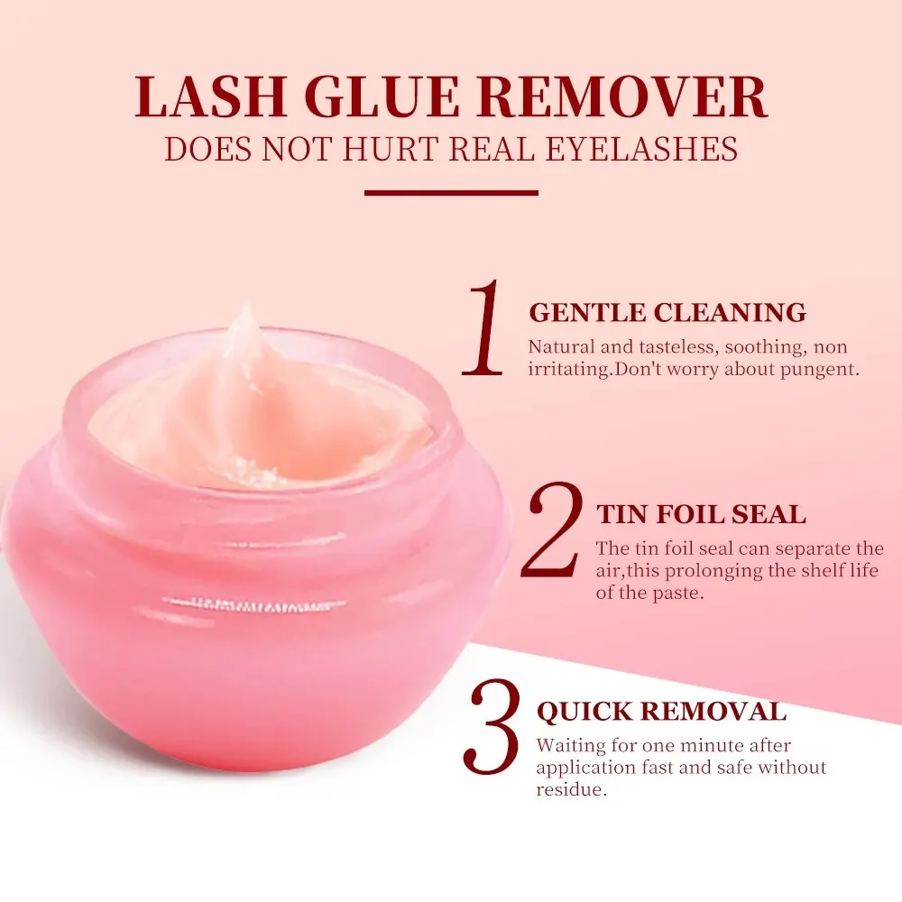 GTGDHNY Eyelash Glue Remover Quick Unloading Adhesive Professional Cream Remover for Eyeslashes De Pestaña Makeup Tools - Image 2