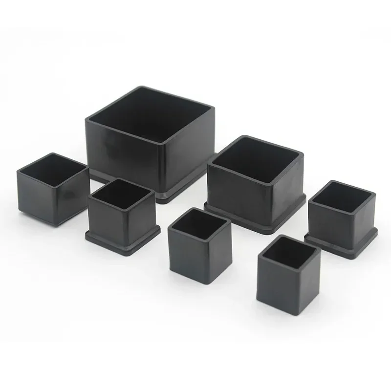 4-16Pcs Non-Slip Chair Leg Caps Rubber Square Floor Table Foot Cover Socks Pipe Plugs Furniture Leveling Feet Floor Protectors - Image 4