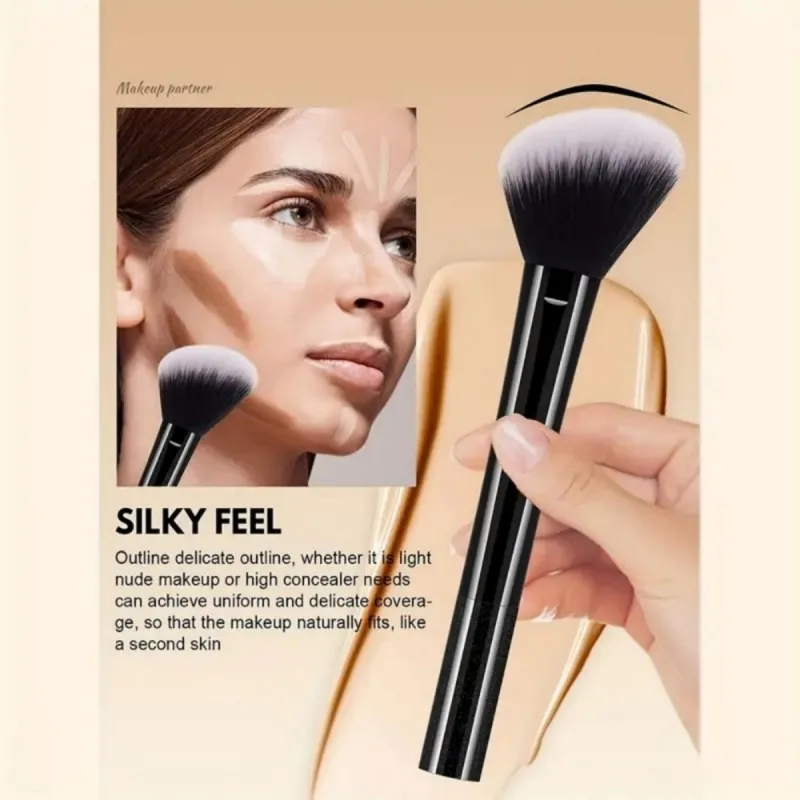 9pcs Multifunctional Black Makeup Brush Set With 1pc Beauty Egg,Soft Bristles for All Skin Types, Alcohol-Free Cosmetic Brushes - Image 5