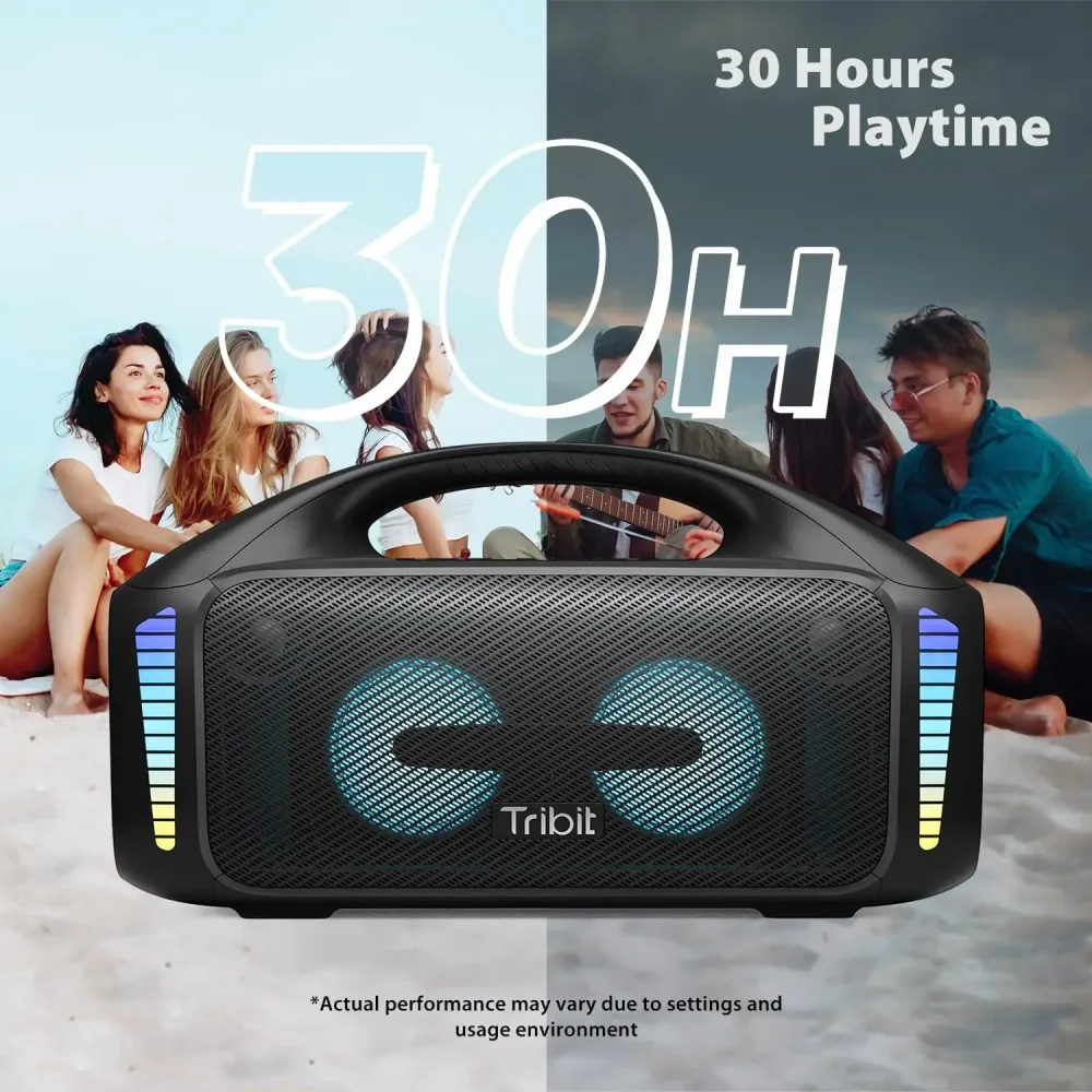 Tribit Portable Bluetooth Speaker 90W StormBox Blast Outdoor Wireless Speaker IPX7 Waterproof Party Camping Speaker 30H Playtime - Image 4