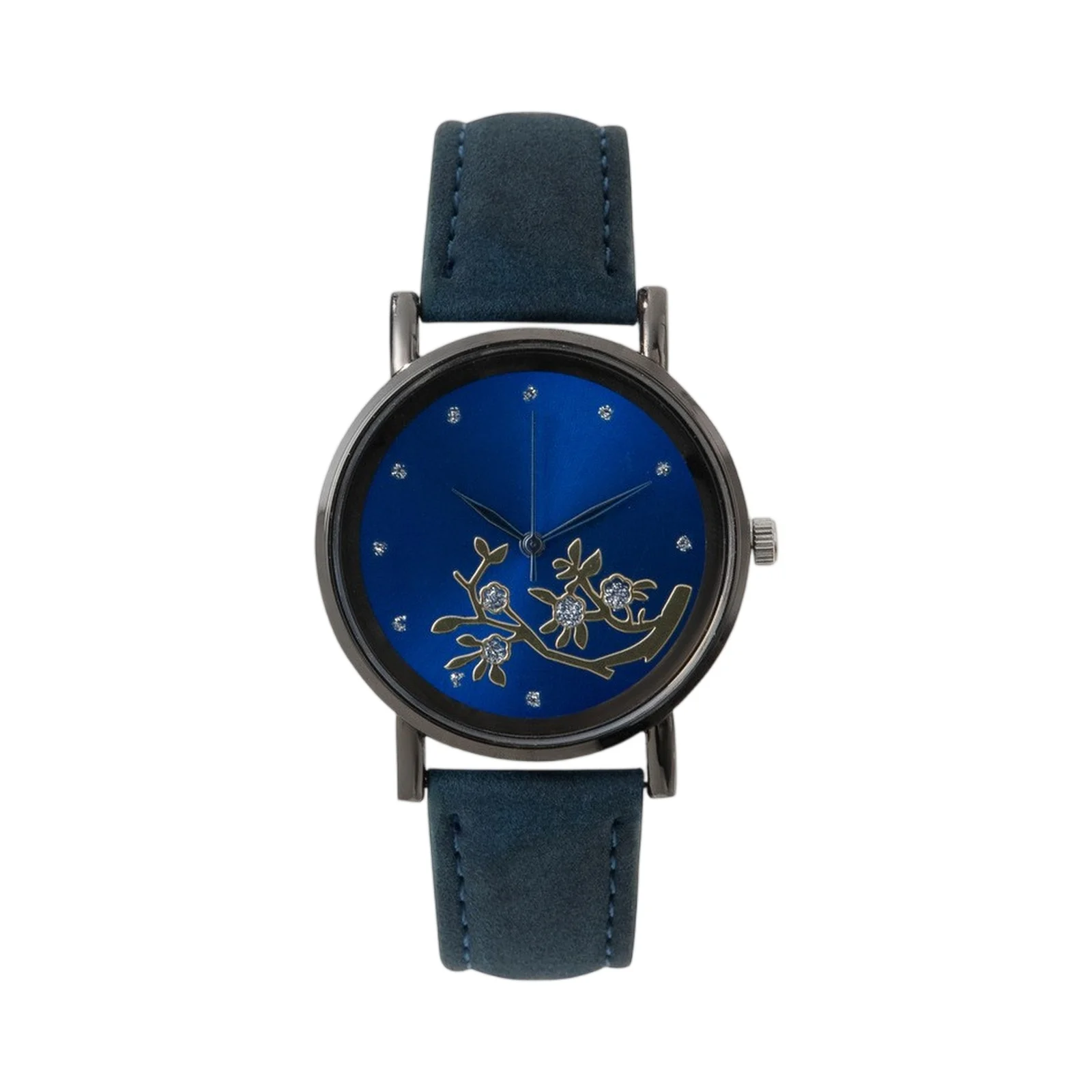 Women New Popular Flower Branch Pattern Watch Classic Leather Strap Mechanical Quartz Wristwatch Lady Fashion Elegant Hand Wear - Image 3