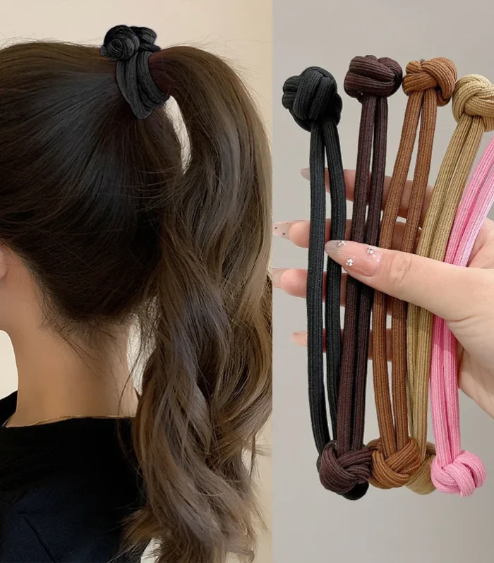 Simplicity Stretch Rubber Hair Ties for Women High elasticity Fashion Girl Head Rope Scrunchie Hair Accessories