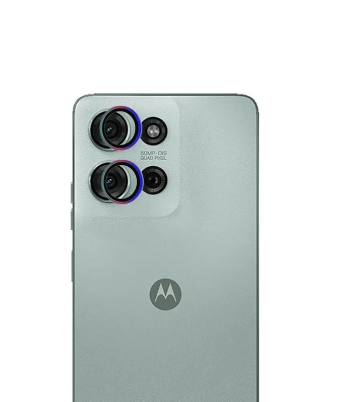 Rear Camera Protector Glass For Motorola Moto G75 5G Metal Ring Camera Protectors For Moto G 75 Lens Film Glass