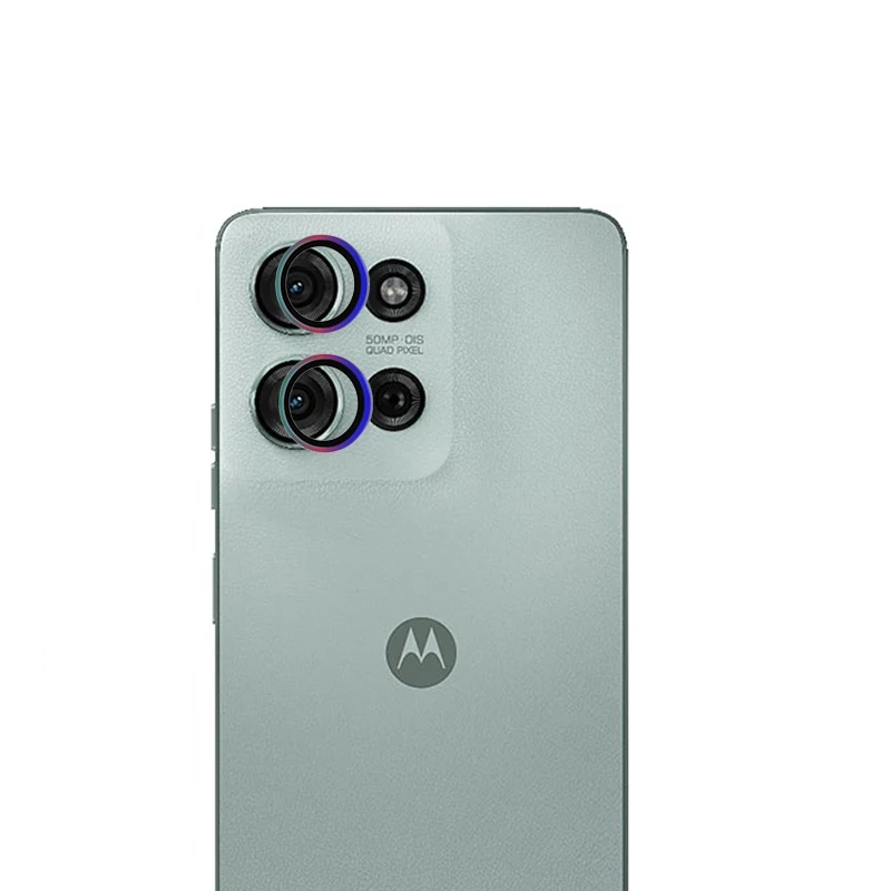 Rear Camera Protector Glass For Motorola Moto G75 5G Metal Ring Camera Protectors For Moto G 75 Lens Film Glass