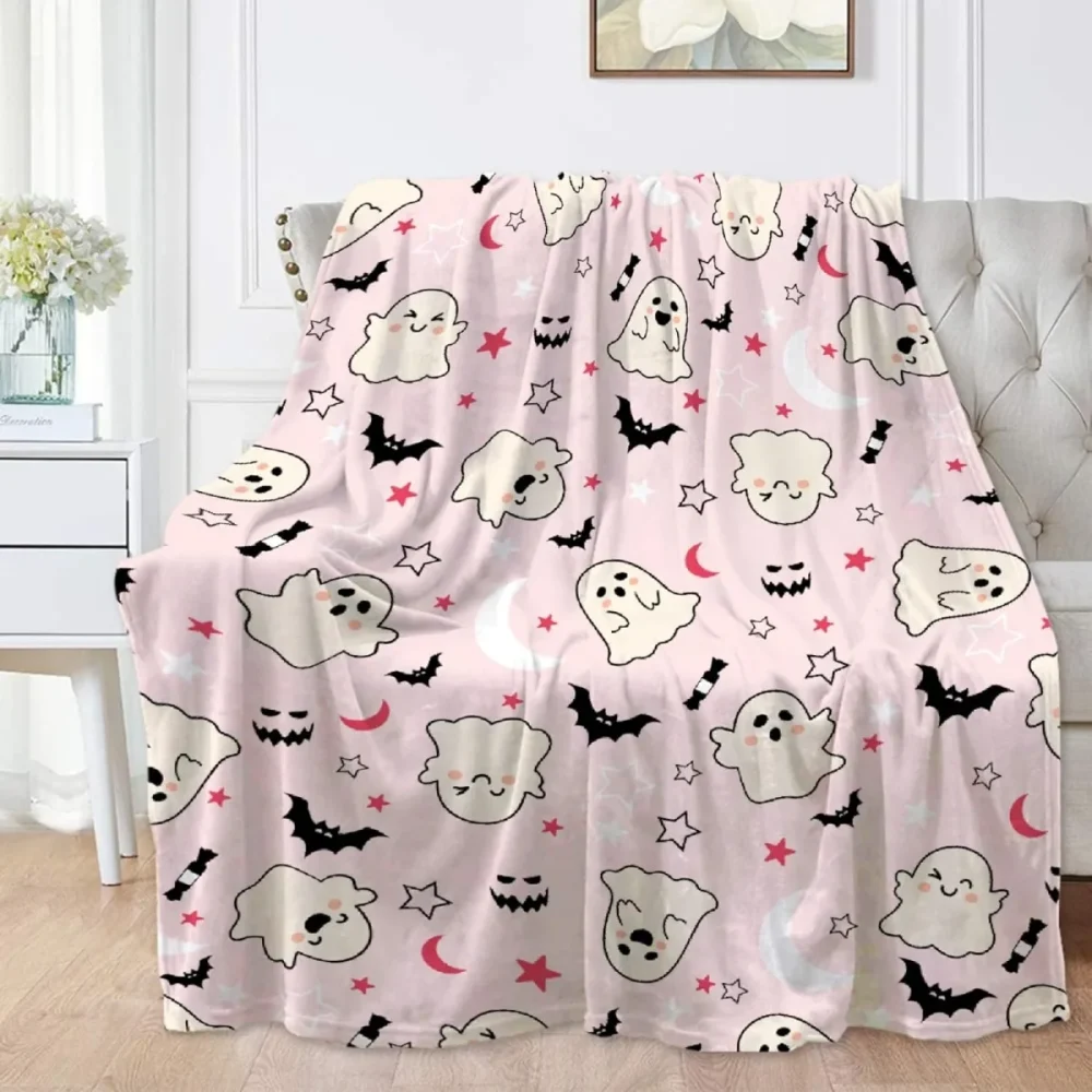 Halloween Throw Blanket for Women Men Soft Cozy Fleece Couch Living Room Bed Blanket for Kids Girls Boys - Image 5