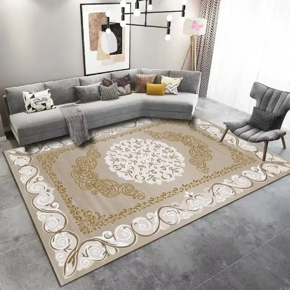 Luxury Rugs and Carpets for Living Room Decoration Elastic Mat Bedroom Carpet Home Decor Non Slip Floor Mats Machine Washable - Image 4