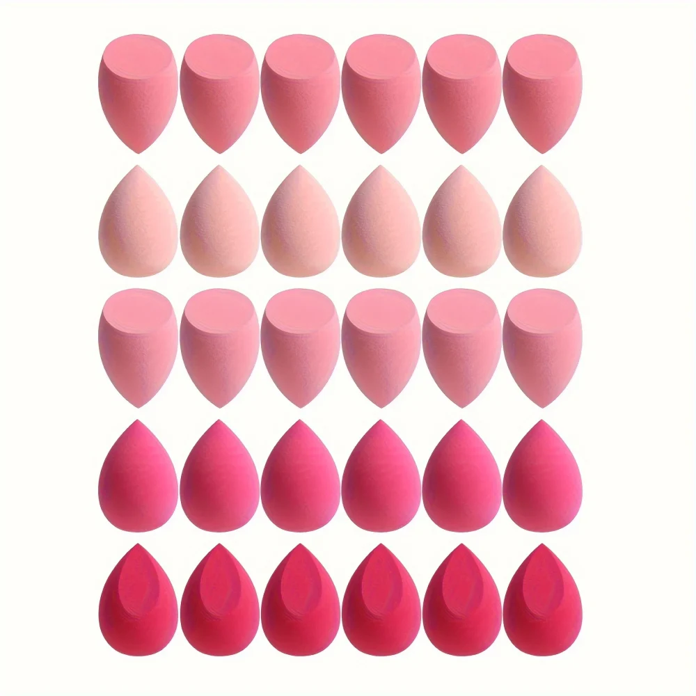 7piece/18piece makeup sponge set, suitable for liquid BB cream powder application, makeup egg dry wet dual-use powder puff - Image 4