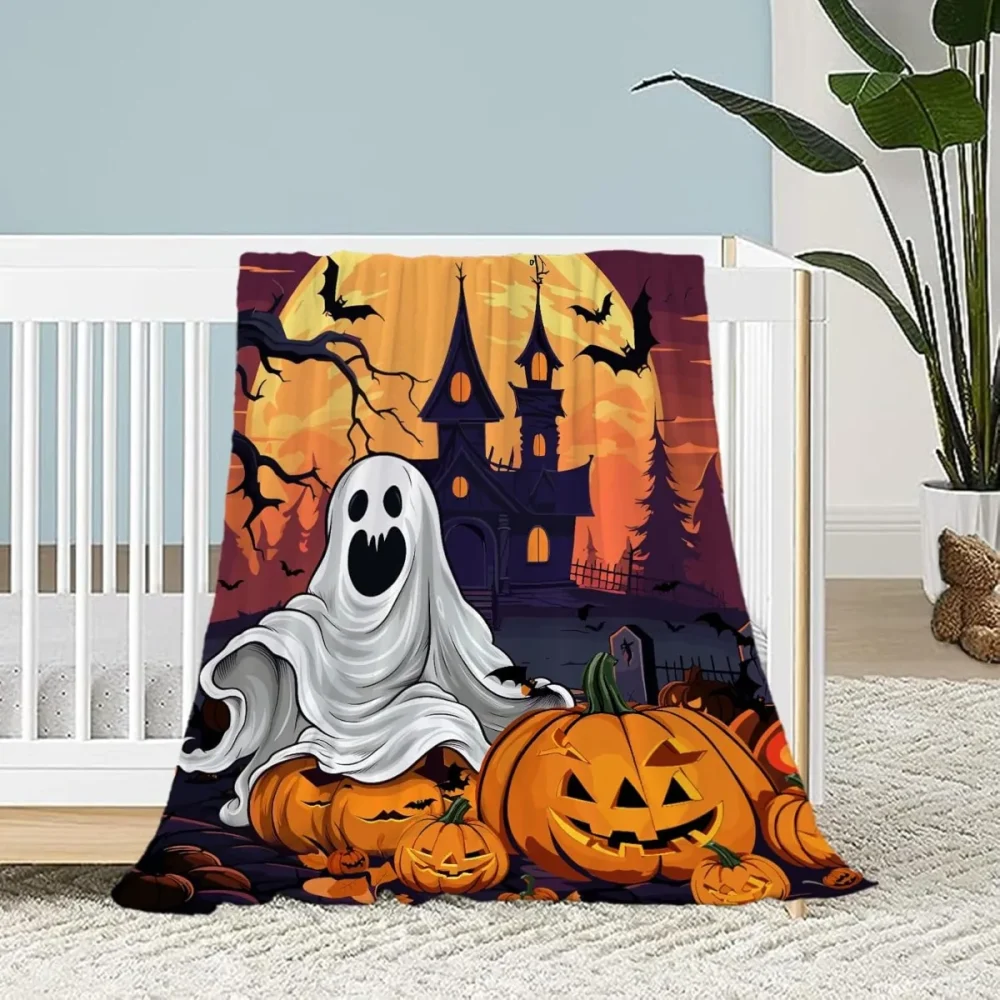 Halloween Throw Blanket for Women Men Soft Cozy Fleece Couch Living Room Bed Blanket for Kids Girls Boys - Image 2
