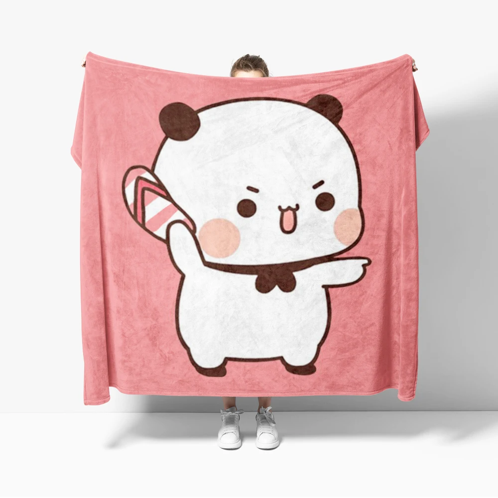 Cartoon Print Bubu Dudu Flannel Throw Blanket Series Kids Blankets Sofa Decoration Bear and Pa blankets Cozy Soft - Image 5