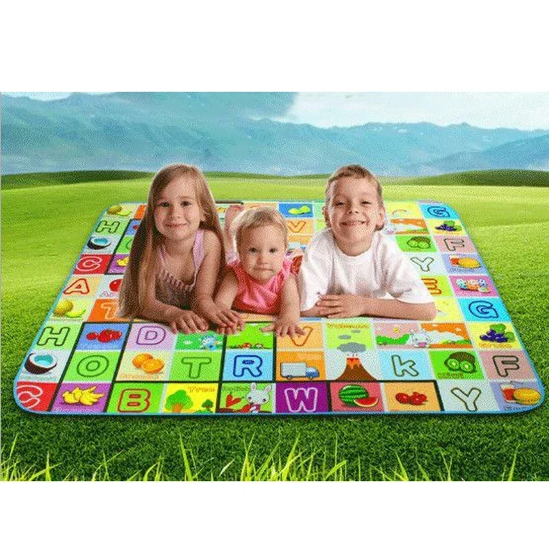 Baby Play Mat Waterproof Outdoor Indoor Carpets Kids Rug Activity Game Gym Toy Playmat Educational Gift Color Random - Image 2