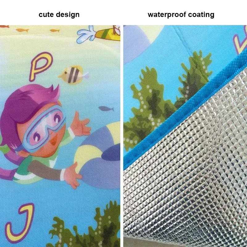 Baby Play Mat Waterproof Outdoor Indoor Carpets Kids Rug Activity Game Gym Toy Playmat Educational Gift Color Random - Image 3