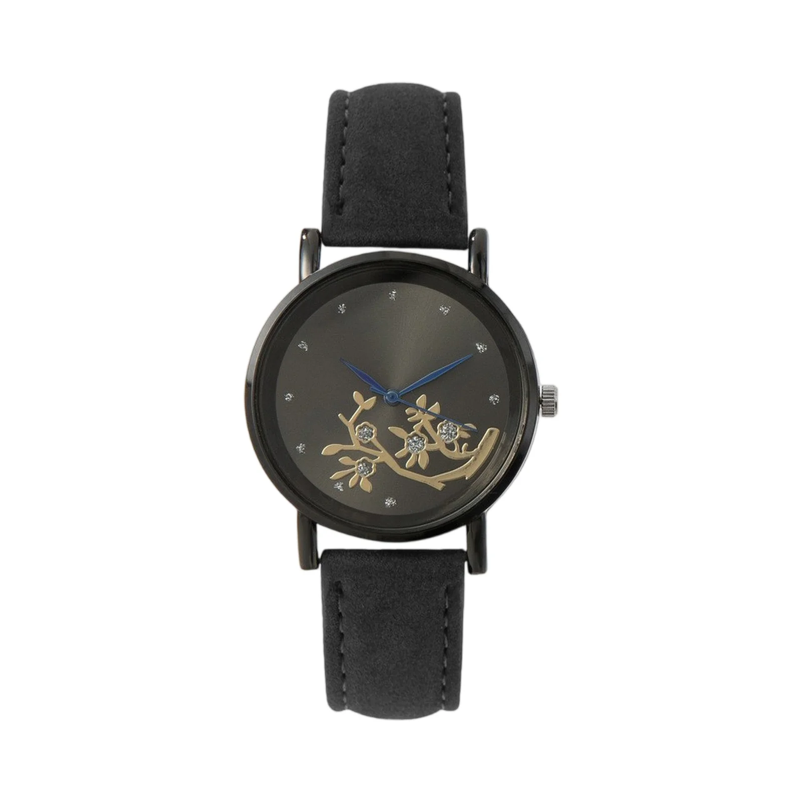 Women New Popular Flower Branch Pattern Watch Classic Leather Strap Mechanical Quartz Wristwatch Lady Fashion Elegant Hand Wear - Image 4