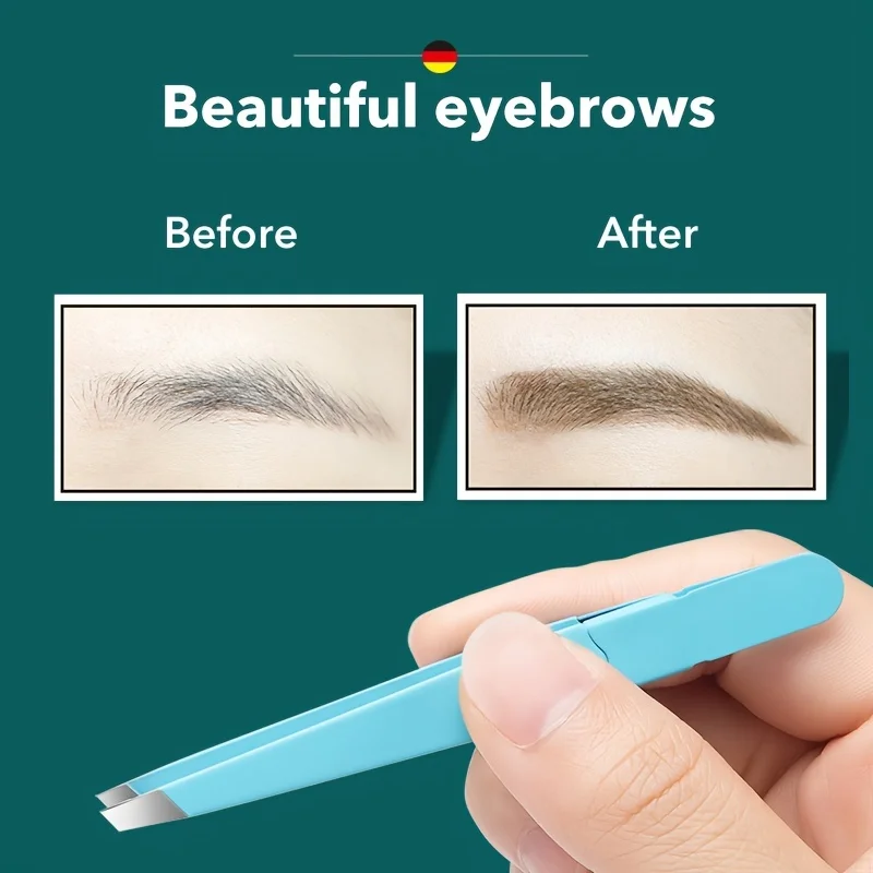 Eyebrow Tweezer Colorful Hair Beauty Fine Hairs Puller Stainless Steel Slanted Eye Brow Clips Removal Makeup Tools - Image 2