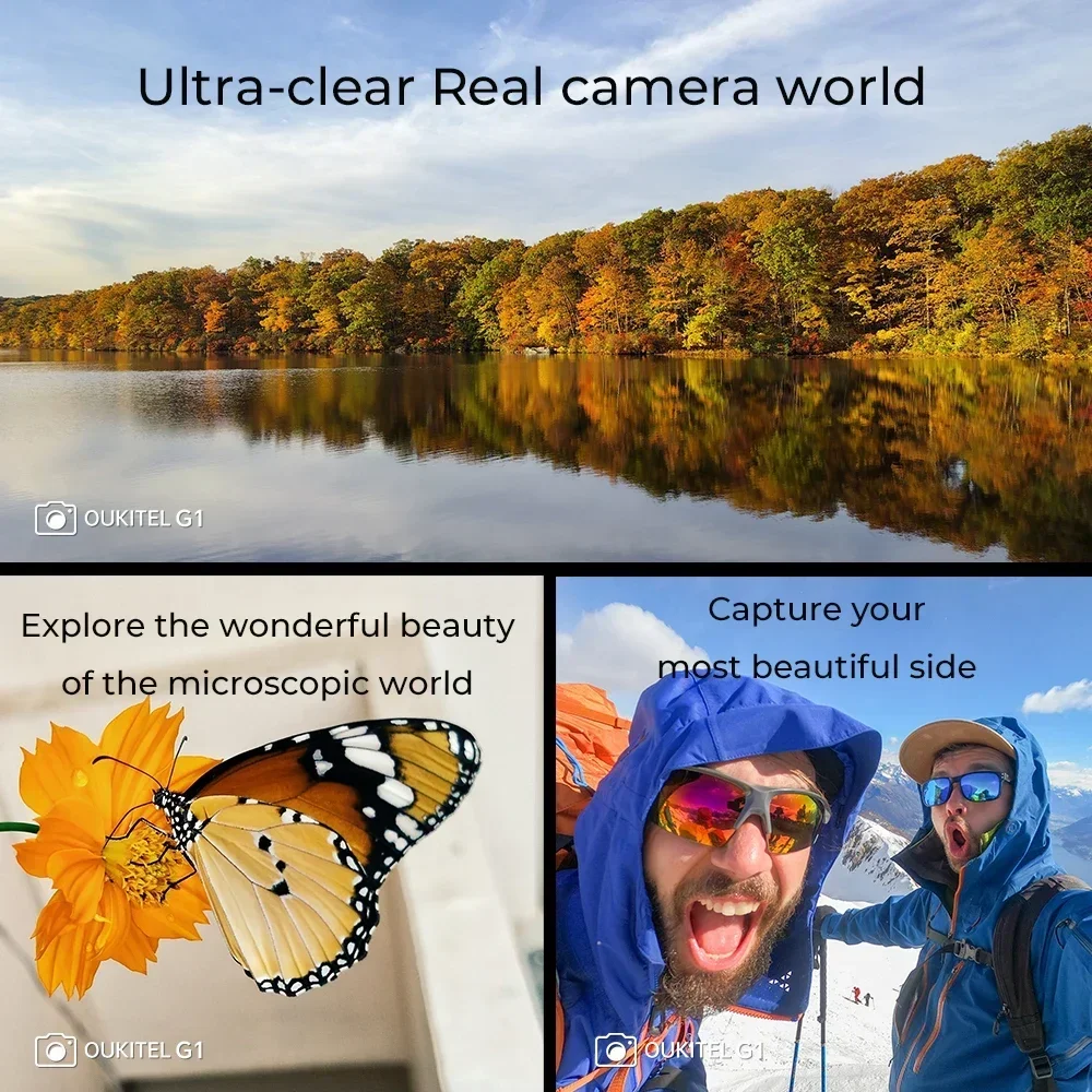 Oukitel G1 24GB+256GB Cellphone 6.52‘' HD+ 10600mAh Android14 48MP Camera Rugged Smartphone - Image 6