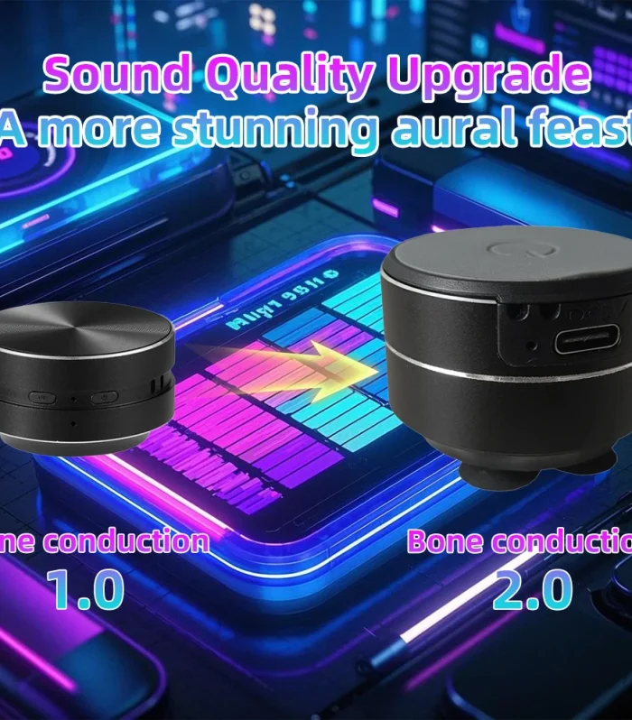 Black technology bone conduction speaker is coming. Sound is produced through different media. Small but with large volume.