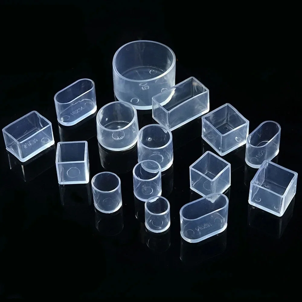 4-12Pcs Chair Leg Caps Protector Rubber Round Square Floor Table Foot Cover Socks Pipe Plugs Furniture Leveling Feet Home Decor - Image 6