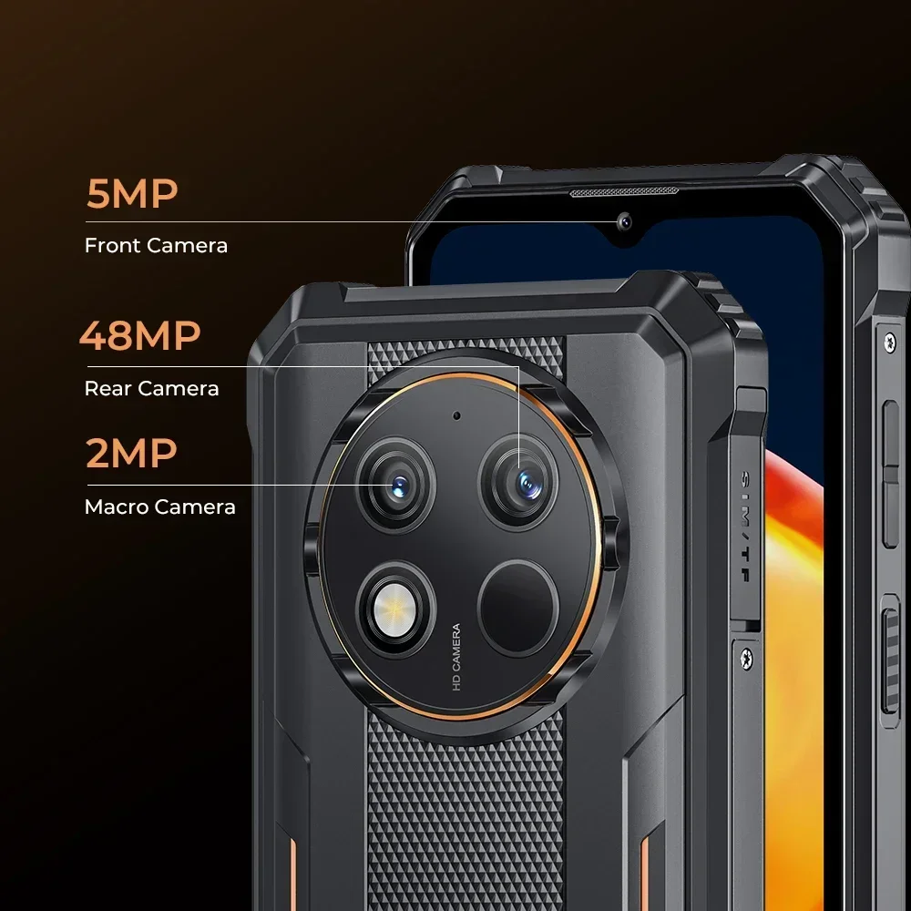 Oukitel G1 24GB+256GB Cellphone 6.52‘' HD+ 10600mAh Android14 48MP Camera Rugged Smartphone - Image 5