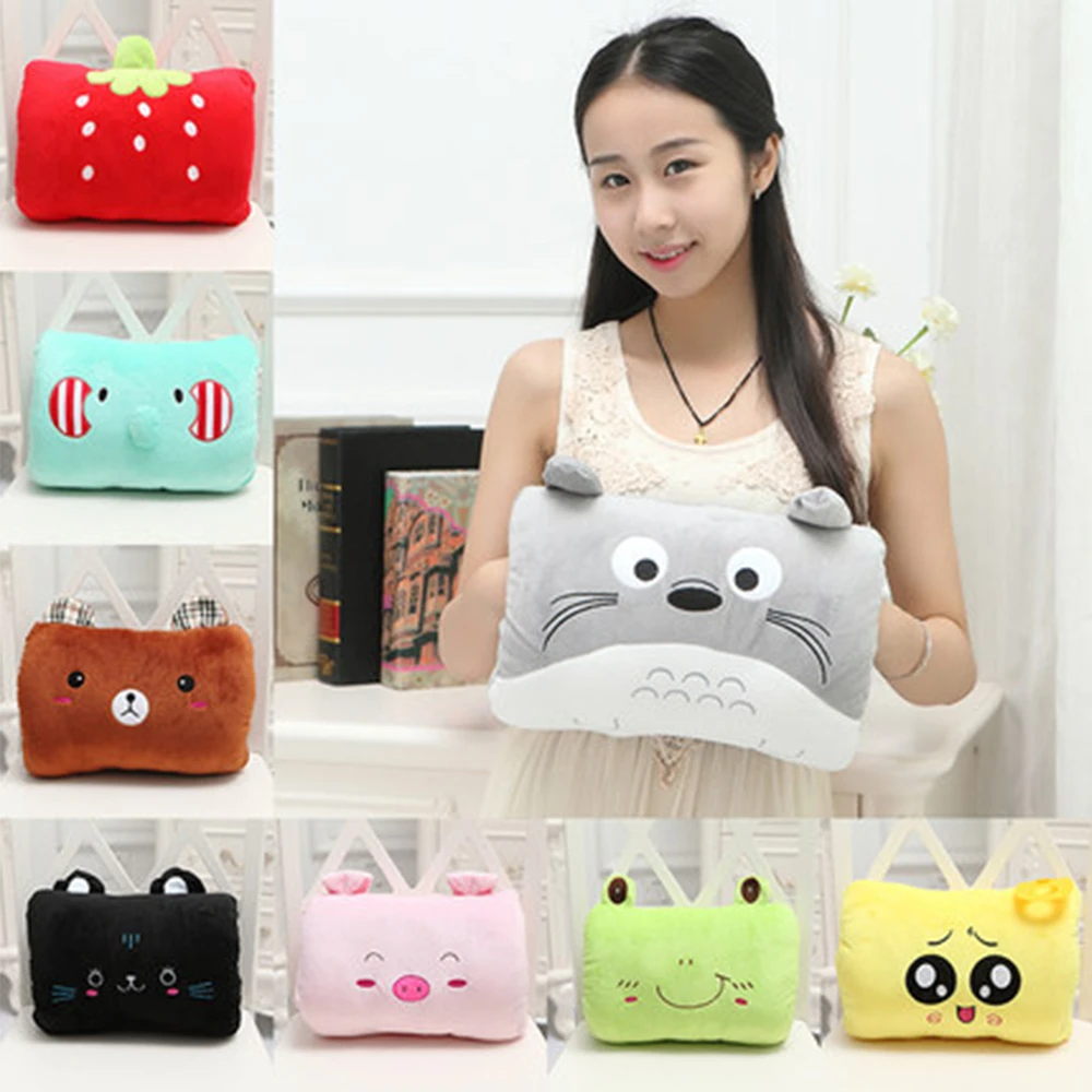 kids cute gift Winter Cartoon Plush Toys Hand Warmer Cartoon Animals Soft pillow Hand Hold Warm Cushion Gift. Non electrical - Image 3