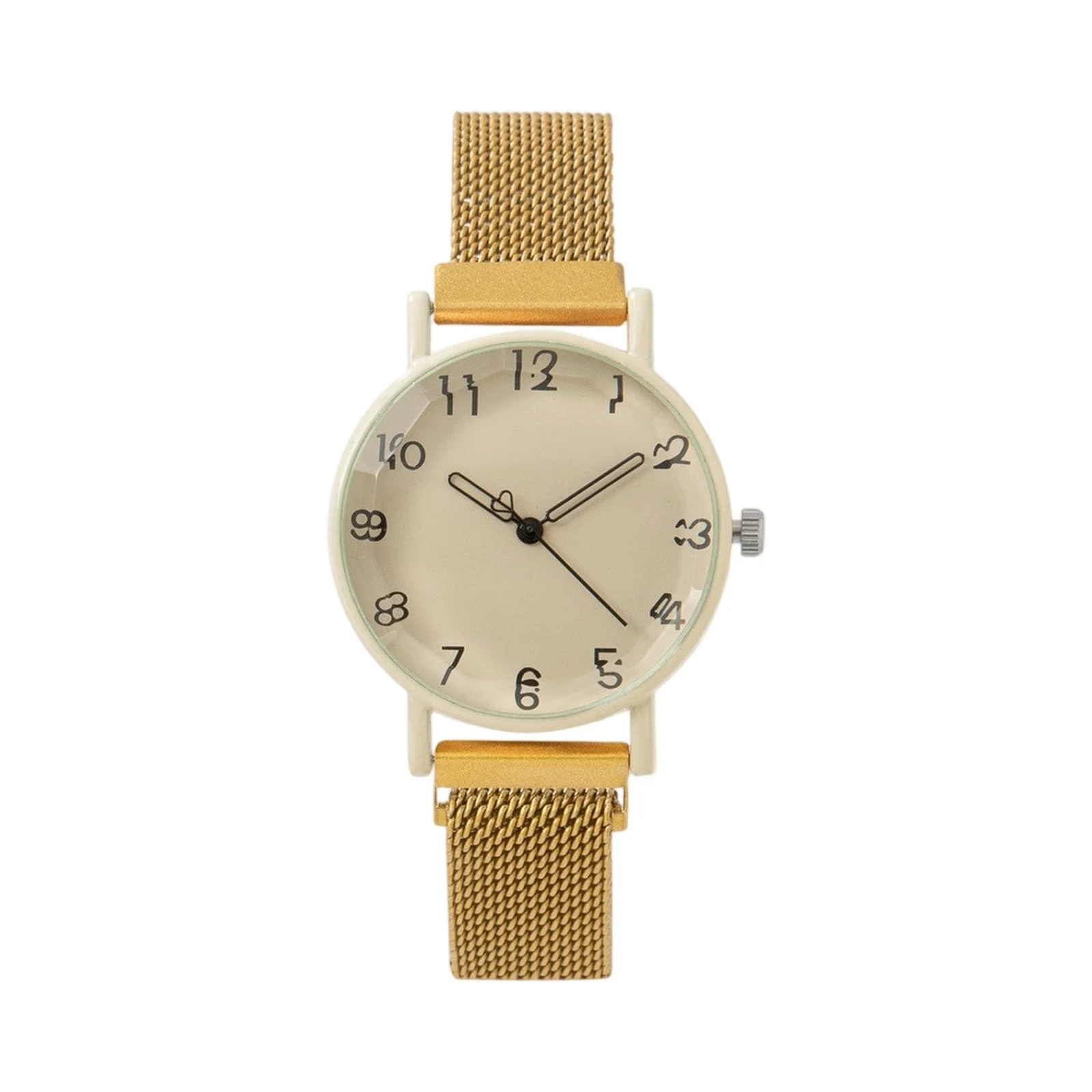 Women New Popular Mechanical Watch Simple Style Metal Mesh Belt Quartz Movement Wristwatch Female Daily Vintage Hand Wear - Image 5