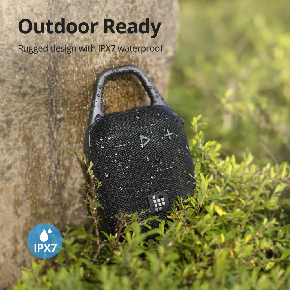 Tronsmart Mirtune H1 Speaker Portable Bluetooth Speaker with Hook, IPX7 Waterproof, 20H Playtime, for Camping, Hiking, Outdoor - Image 3