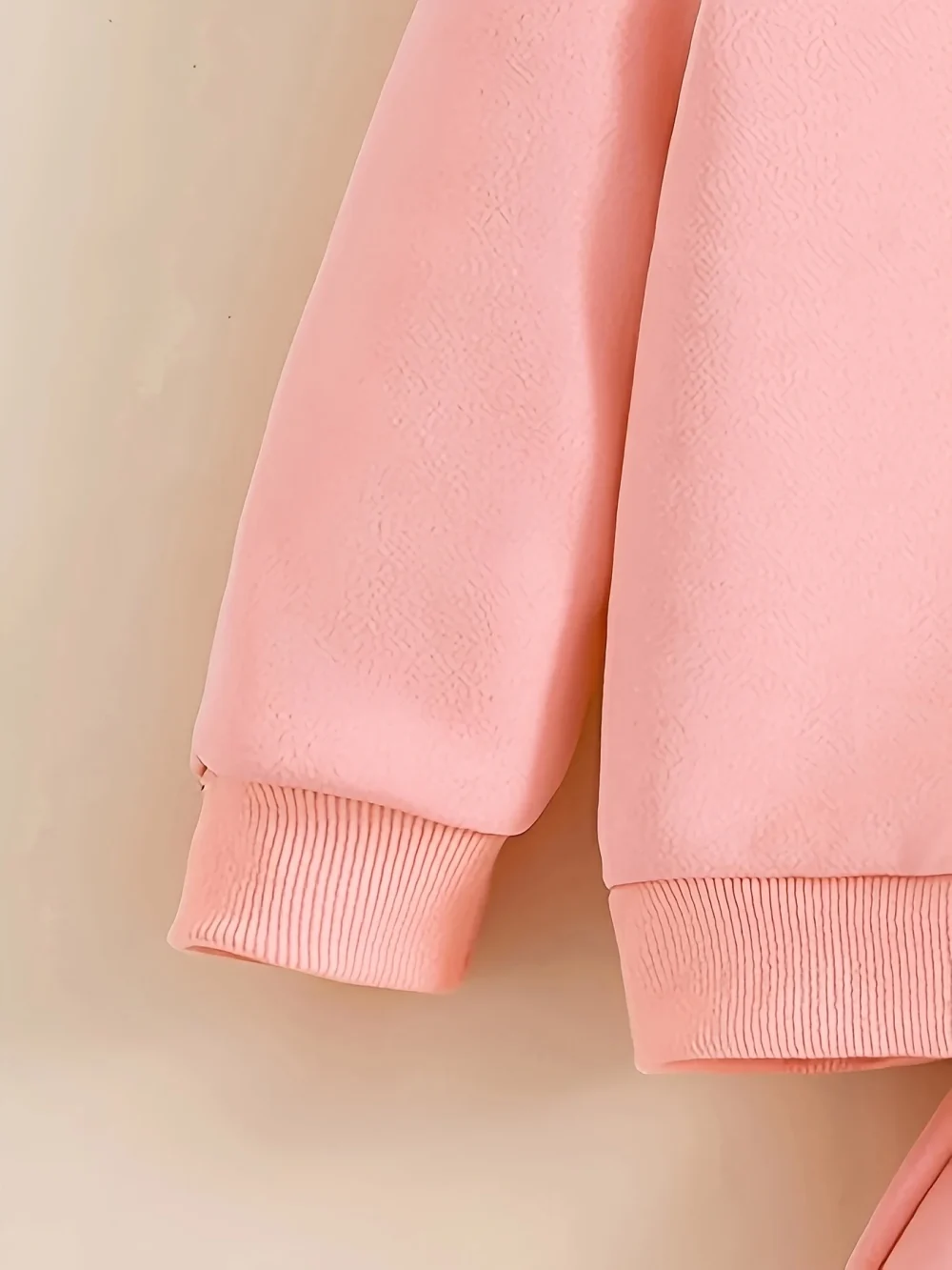 Baby girl cute cartoon cat pattern long sleeved fleece hooded sweatshirt+casual simple pants set, spring and autumn two-piece se - Image 5