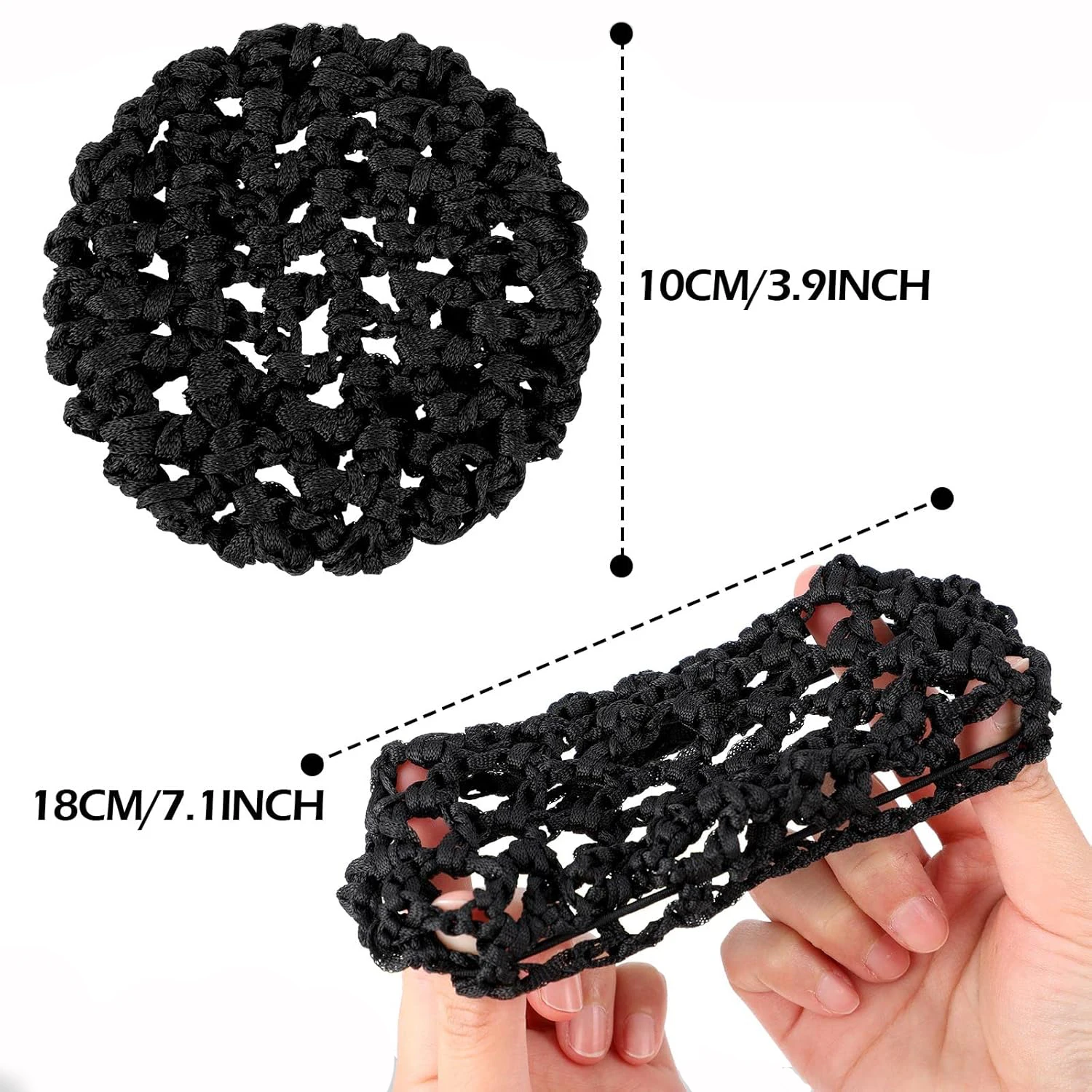 1/3pcs High quality Girls Ballet Dance Hair Net Elastic Hair Bands Ponytail Holder for Girl Women Accessoires - Image 3