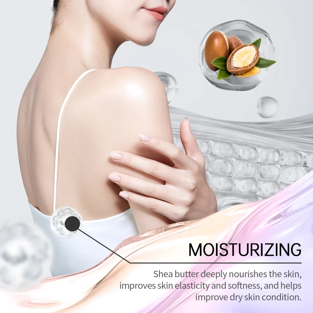 Viareline Fragrance Shower Gel Deep Clean Dirt Moisturizing Nourishing Floral Scent Reduce Dryness Roughness Body Skin Shampoo - Image 4