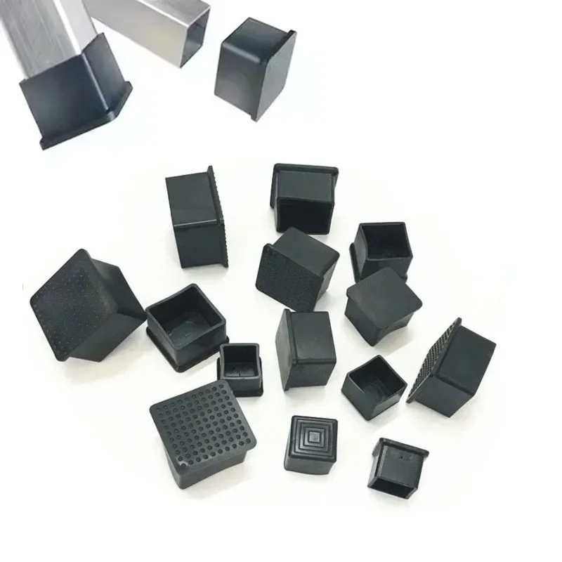 4-16Pcs Non-Slip Chair Leg Caps Rubber Square Floor Table Foot Cover Socks Pipe Plugs Furniture Leveling Feet Floor Protectors - Image 6