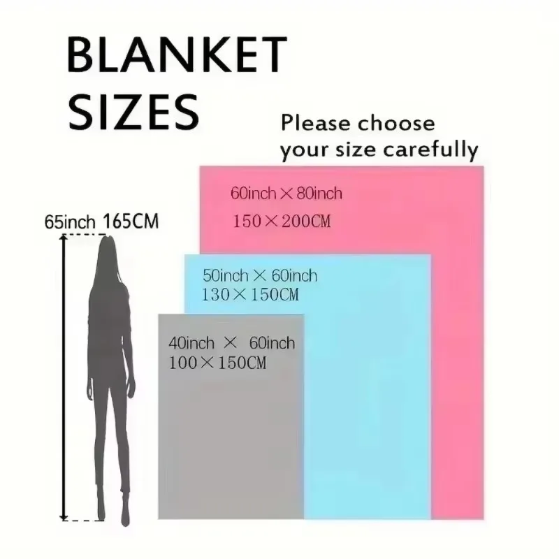 Bohemian Style Cat-Themed Flannel Blanket | Multi-Color Polyester Throw for Ideal for Sofa Naps Perfect Gift for Cat Lovers - Image 4