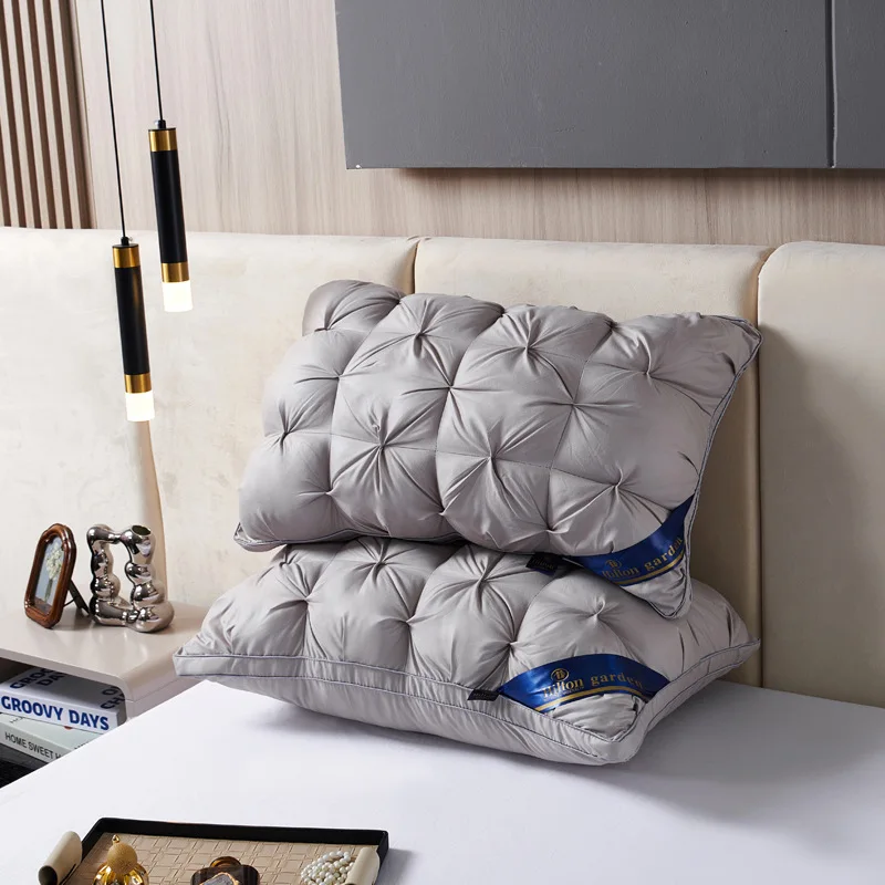 2-Piece Sleep Pillow Set, Soft Supportive Bed Pillows, Suitable for Back, Stomach, or Side Sleeping Luxury Hotel Pillows - Image 3
